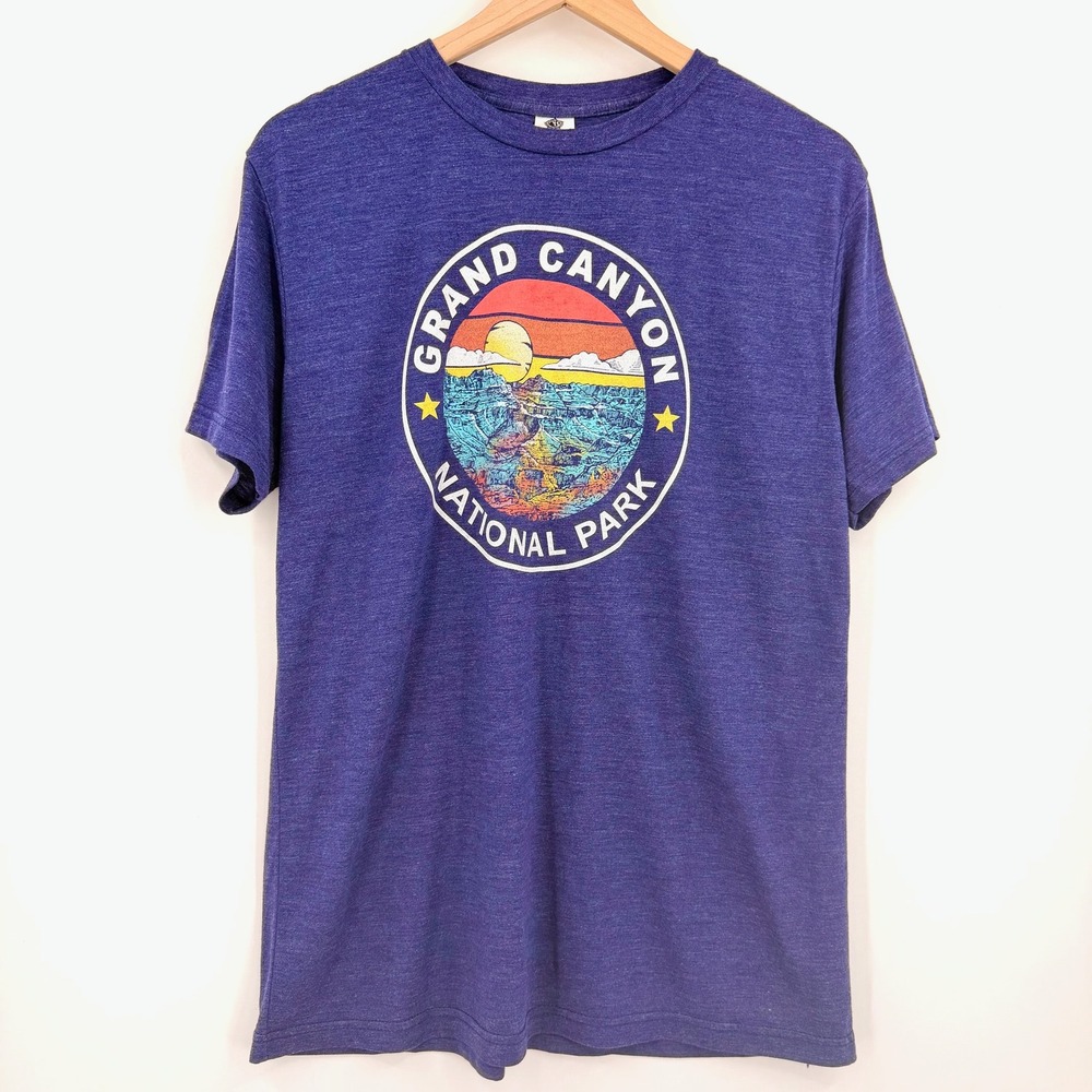 American Backcountry Grand Canyon Tee Women L Blue Excellent National Park